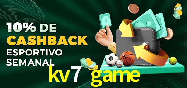 10% de bônus de cashback na kv7 game